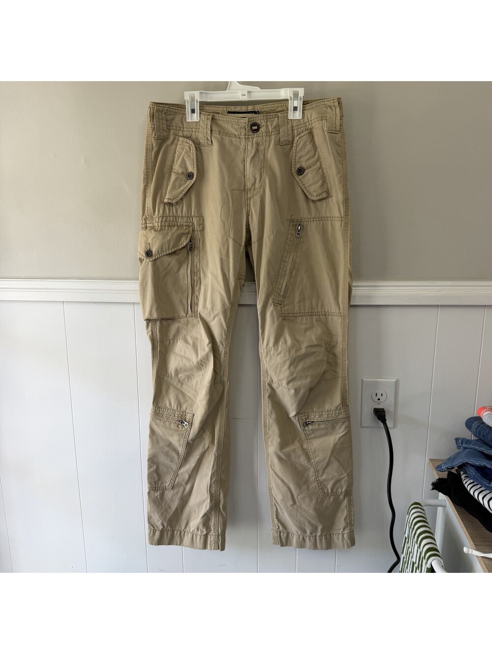 Vintage Ralph Lauren Paratrooper Military Utility Cargo Pants Size 6